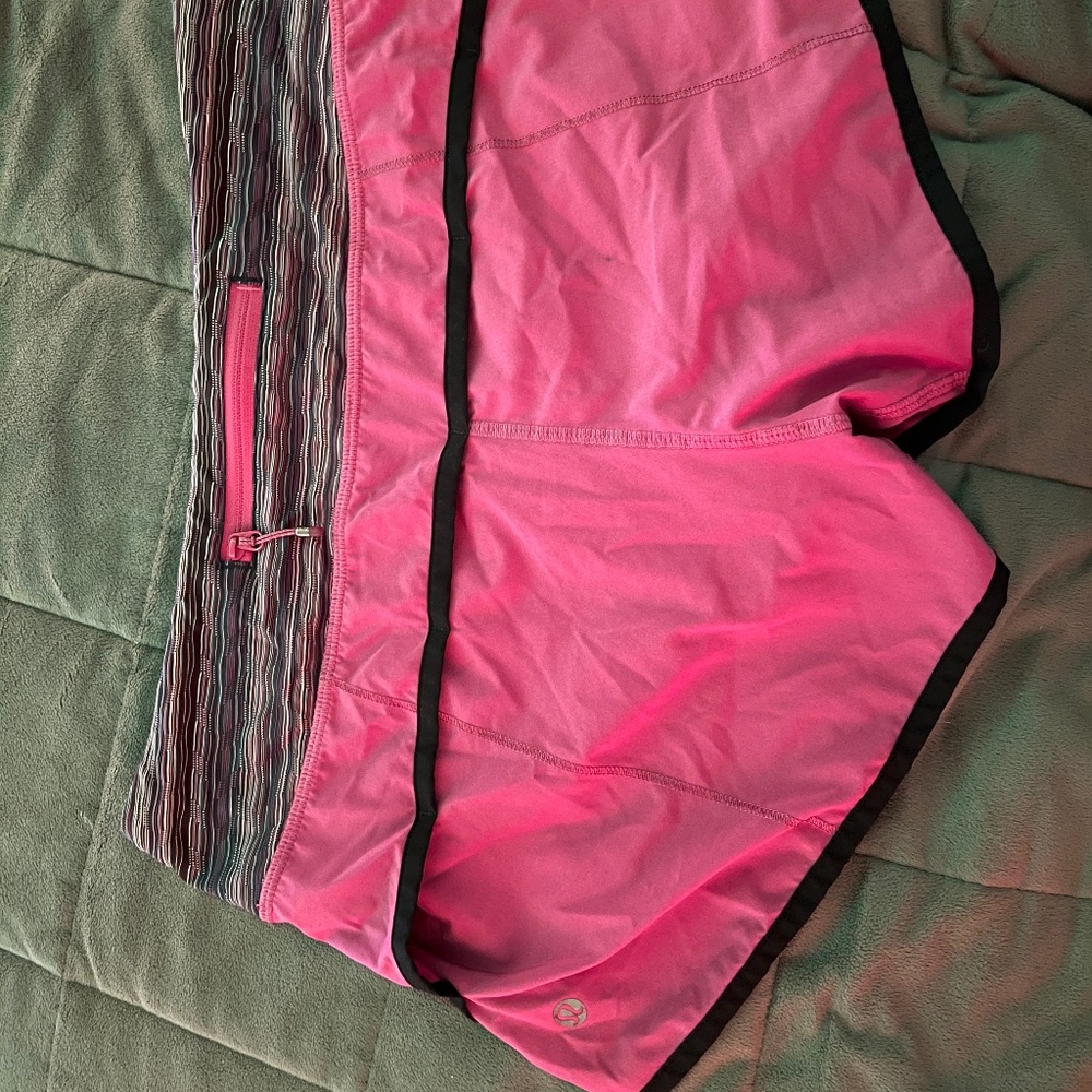 LULULEMON pink athletic shorts